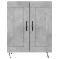 Credenza Grigio Cemento 69,5x34x90 cm in Legno Multistrato 830192