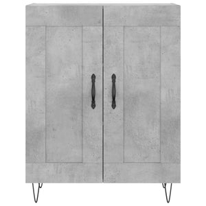 Credenza Grigio Cemento 69,5x34x90 cm in Legno Multistrato 830192