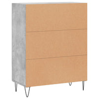 Credenza Grigio Cemento 69,5x34x90 cm in Legno Multistrato 830192