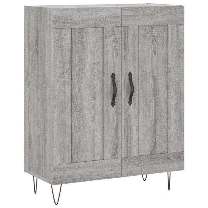 Credenza Grigio Sonoma 69,5x34x90 cm in Legno Multistrato 830194