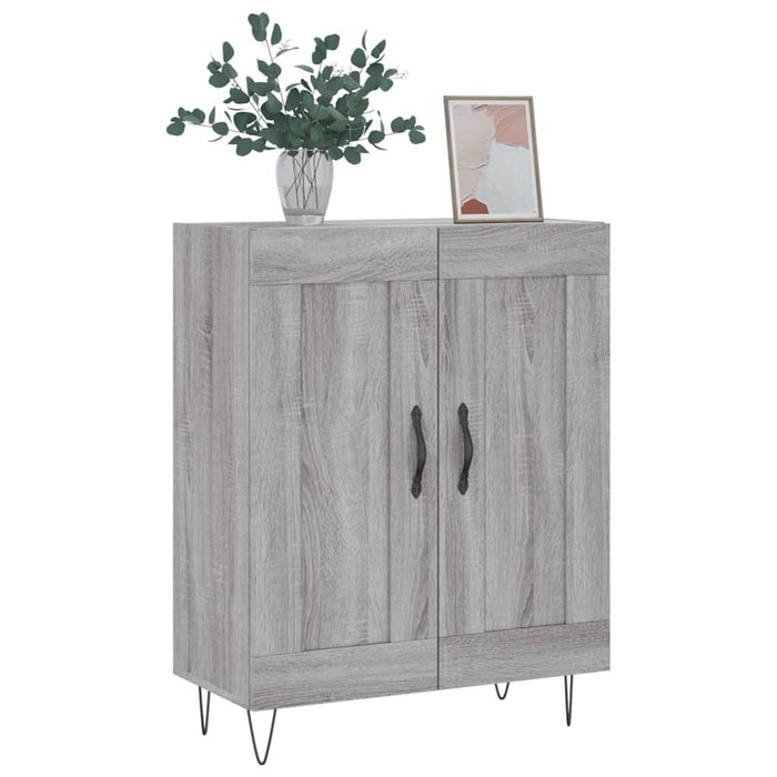 Credenza Grigio Sonoma 69,5x34x90 cm in Legno Multistrato 830194