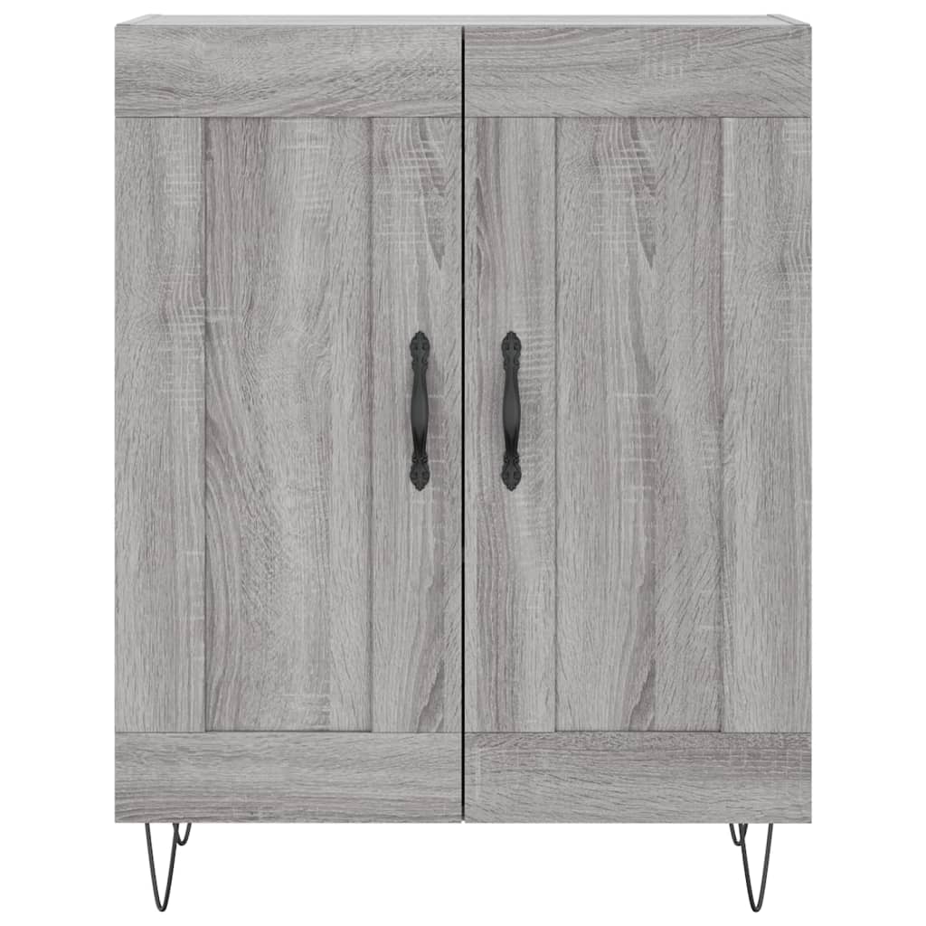 Credenza Grigio Sonoma 69,5x34x90 cm in Legno Multistrato 830194