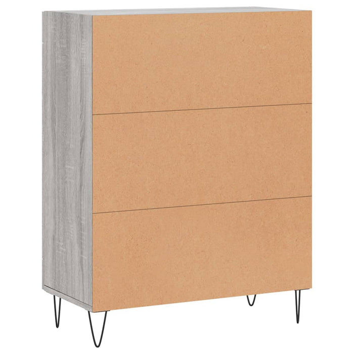 Credenza Grigio Sonoma 69,5x34x90 cm in Legno Multistrato 830194