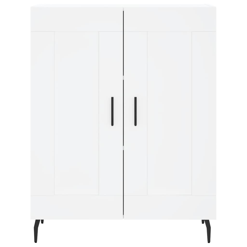 Credenza Bianca 69,5x34x90 cm in Legno Multistrato 830212