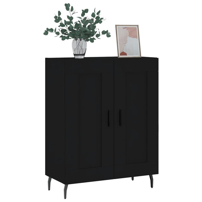 Credenza Nera 69,5x34x90 cm in Legno Multistratocod mxl 103078