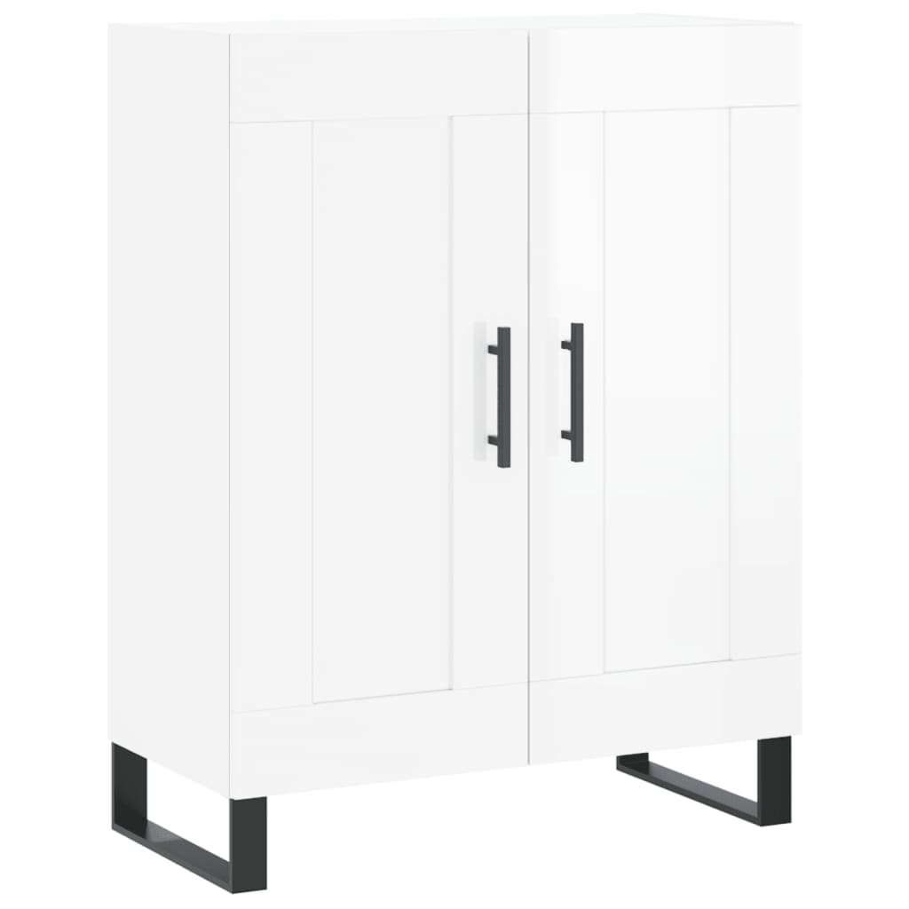 Credenza 69,5x34x90 cm in Legno Multistrato Bianco Lucido 830222