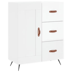 Credenza 69,5x34x90 cm in Legno Multistrato Bianco Lucido 830230