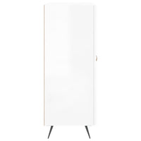 Credenza 69,5x34x90 cm in Legno Multistrato Bianco Lucido 830230