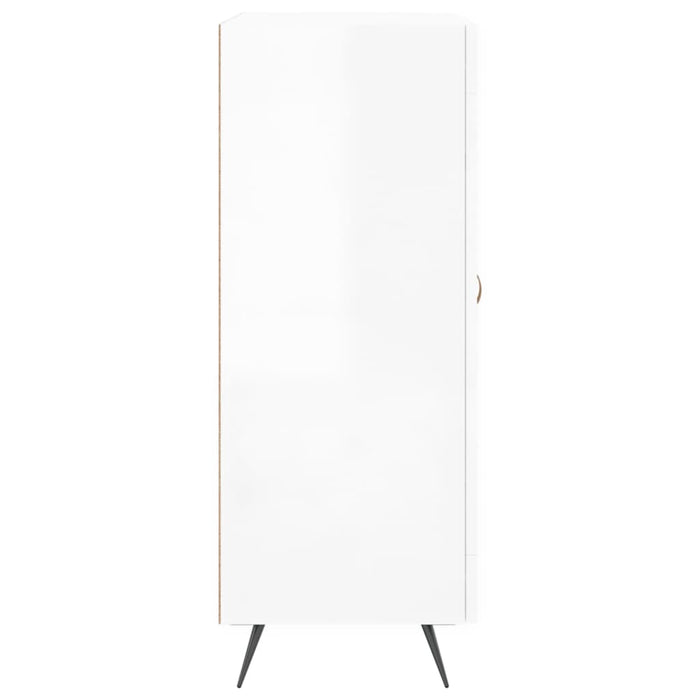 Credenza 69,5x34x90 cm in Legno Multistrato Bianco Lucido 830230