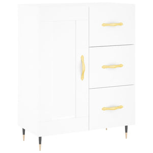 Credenza Bianca 69,5x34x90 cm in Legno Multistrato 830236