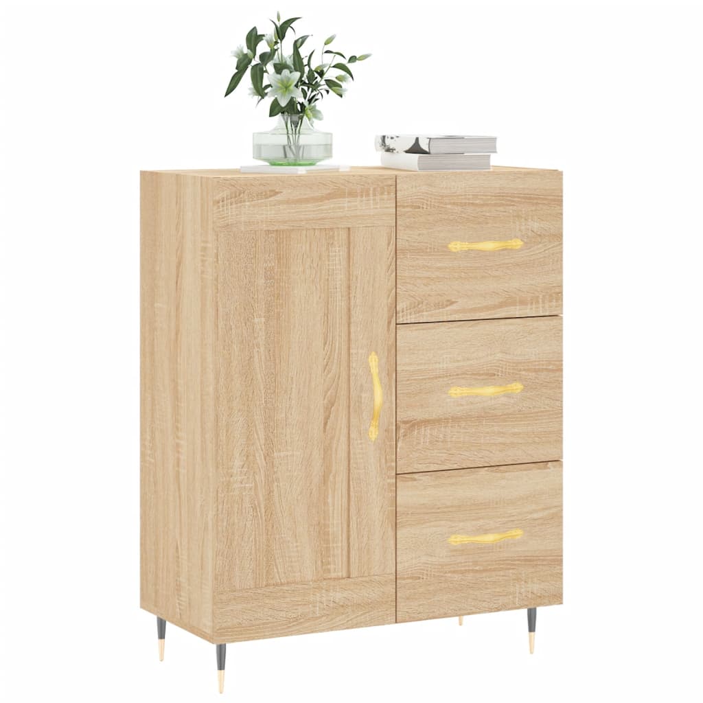 Credenza Rovere Sonoma 69,5x34x90 cm in Legno Multistratocod mxl 104572