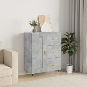 Credenza Grigio Cemento 69,5x34x90 cm in Legno Multistratocod mxl 128048