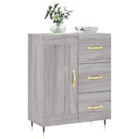 Credenza Grigio Sonoma 69,5x34x90 cm in Legno Multistratocod mxl 128586