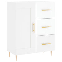 Credenza 69,5x34x90 cm in Legno Multistrato Bianco Lucidocod mxl 79613