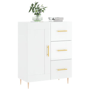 Credenza 69,5x34x90 cm in Legno Multistrato Bianco Lucidocod mxl 79613