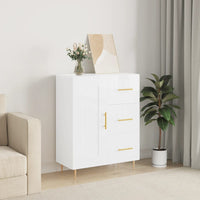 Credenza 69,5x34x90 cm in Legno Multistrato Bianco Lucidocod mxl 79613