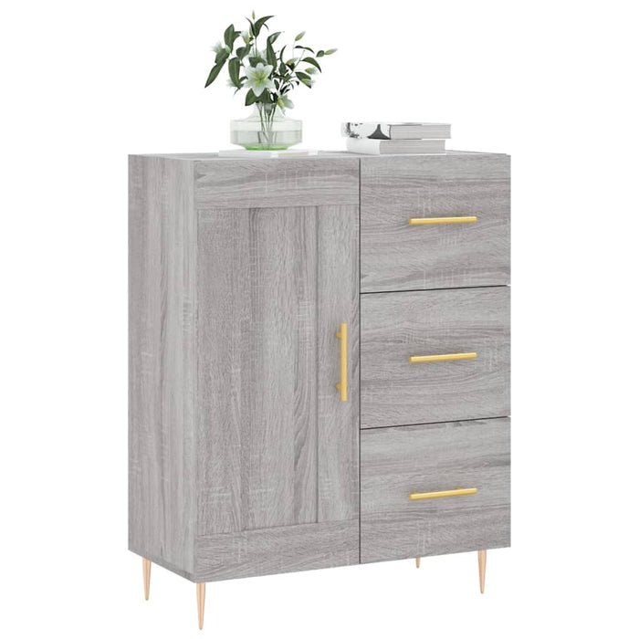 Credenza Grigio Sonoma 69,5x34x90 cm in Legno Multistratocod mxl 81443