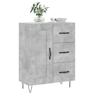 Credenza Grigio Cemento 69,5x34x90 cm in Legno Multistratocod mxl 128059