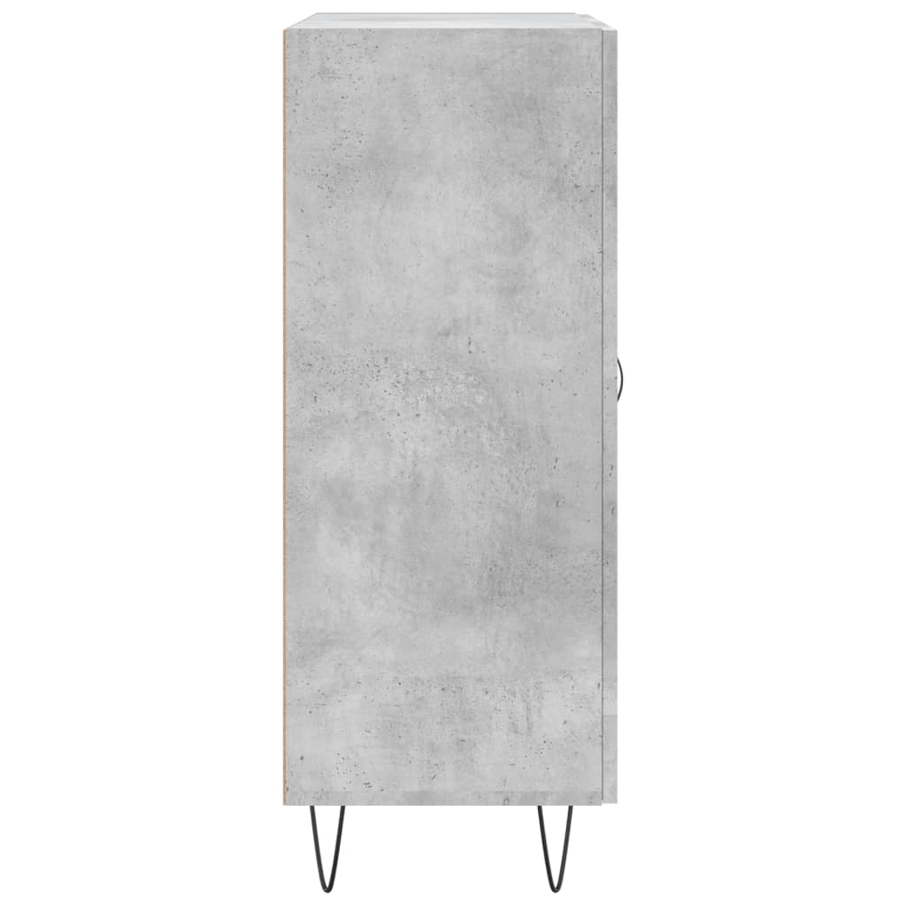 Credenza Grigio Cemento 69,5x34x90 cm in Legno Multistrato 830256