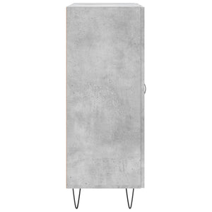 Credenza Grigio Cemento 69,5x34x90 cm in Legno Multistrato 830256