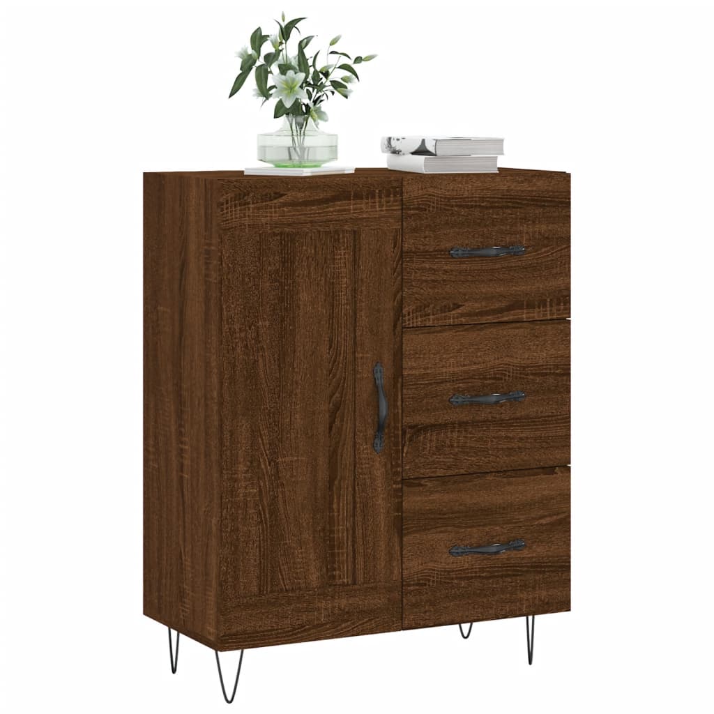 Credenza Rovere Marrone 69,5x34x90 cm in Legno Multistratocod mxl 80688