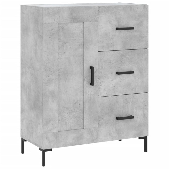 Credenza Grigio Cemento 69,5x34x90 cm in Legno Multistratocod mxl 104094