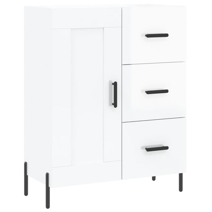 Credenza 69,5x34x90 cm in Legno Multistrato Bianco Lucido 830270