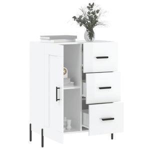 Credenza 69,5x34x90 cm in Legno Multistrato Bianco Lucido 830270