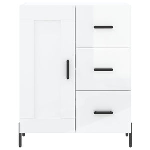 Credenza 69,5x34x90 cm in Legno Multistrato Bianco Lucido 830270