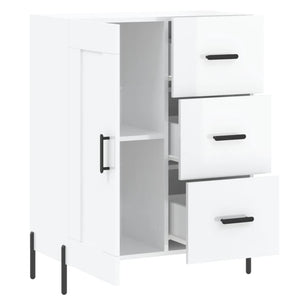 Credenza 69,5x34x90 cm in Legno Multistrato Bianco Lucido 830270