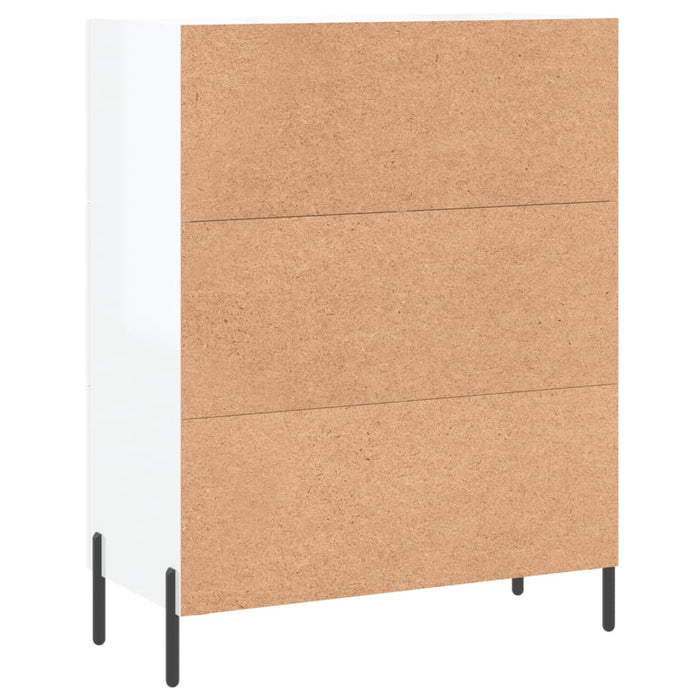 Credenza 69,5x34x90 cm in Legno Multistrato Bianco Lucido 830270