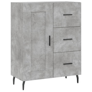 Credenza Grigio Cemento 69,5x34x90 cm in Legno Multistrato 830280