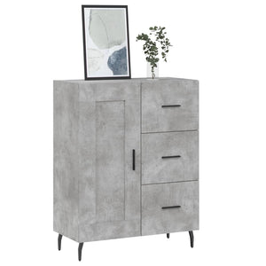 Credenza Grigio Cemento 69,5x34x90 cm in Legno Multistrato 830280