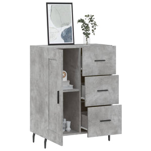 Credenza Grigio Cemento 69,5x34x90 cm in Legno Multistrato 830280