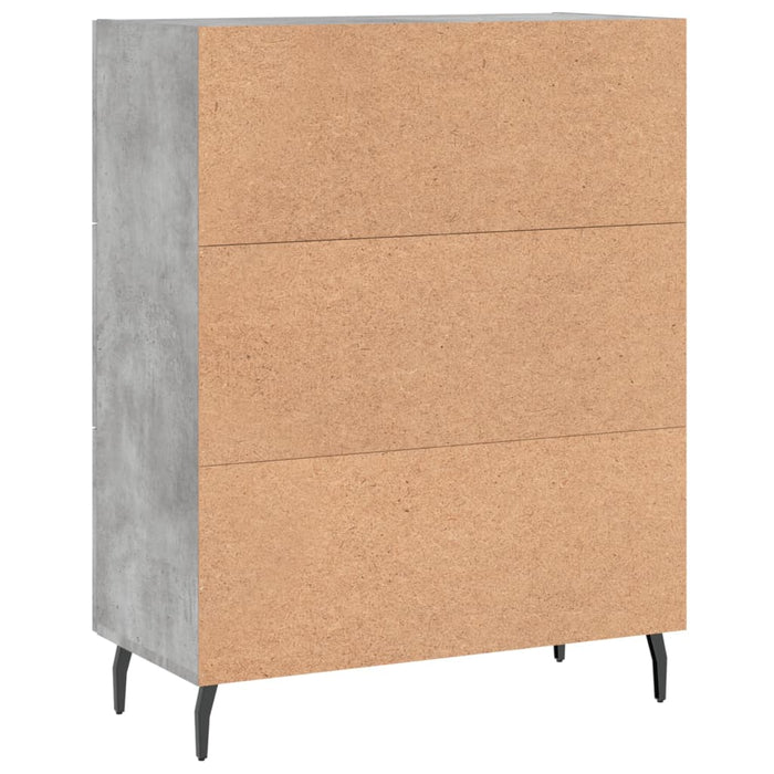 Credenza Grigio Cemento 69,5x34x90 cm in Legno Multistrato 830280