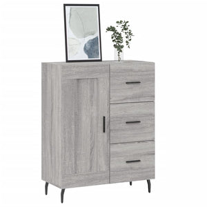 Credenza Grigio Sonoma 69,5x34x90 cm in Legno Multistrato 830282