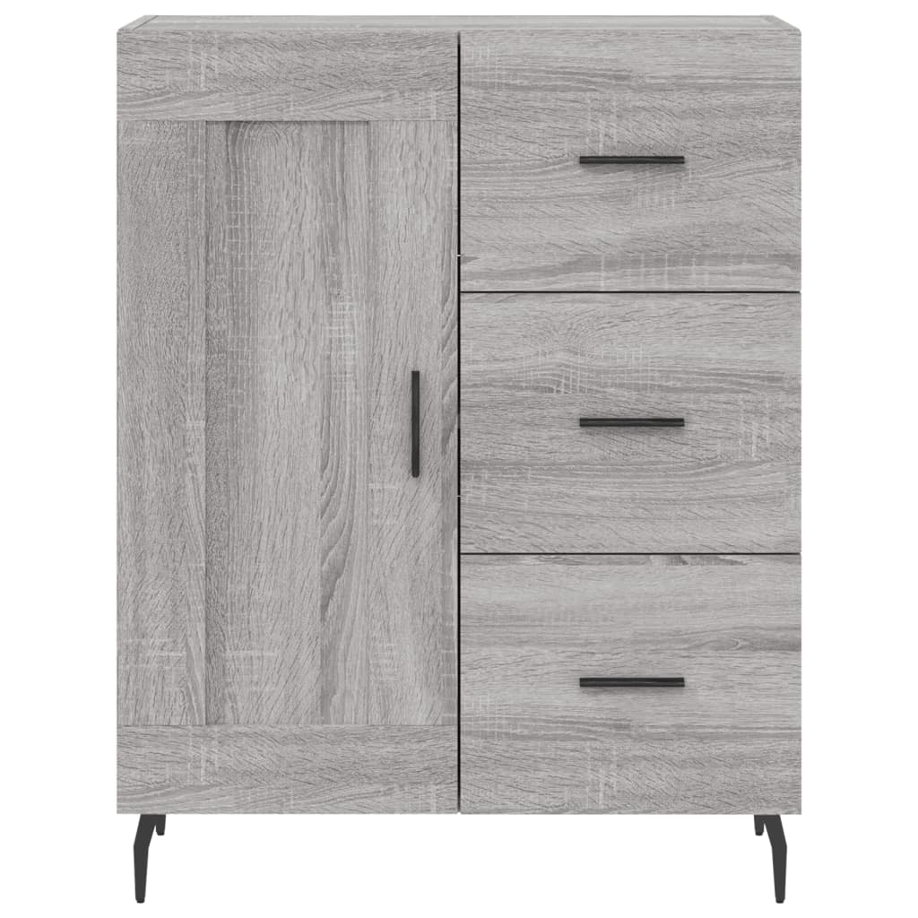 Credenza Grigio Sonoma 69,5x34x90 cm in Legno Multistrato 830282