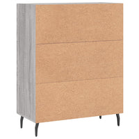 Credenza Grigio Sonoma 69,5x34x90 cm in Legno Multistrato 830282