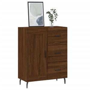 Credenza Rovere Marrone 69,5x34x90 cm in Legno Multistrato 830283