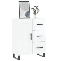 Credenza 69,5x34x90 cm in Legno Multistrato Bianco Lucidocod mxl 80131