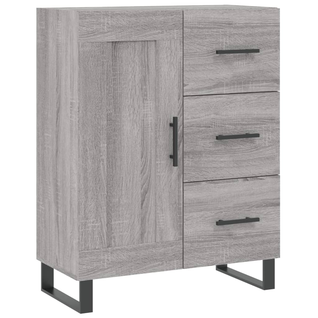 Credenza Grigio Sonoma 69,5x34x90 cm in Legno Multistrato 830290