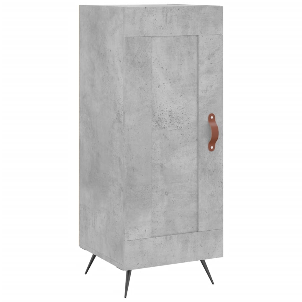 Credenza Grigio Cemento 34,5x34x90 cm in Legno Multistrato 830416