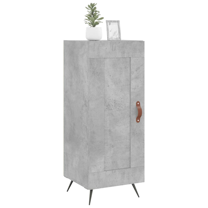 Credenza Grigio Cemento 34,5x34x90 cm in Legno Multistrato 830416