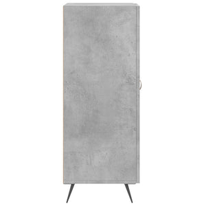 Credenza Grigio Cemento 34,5x34x90 cm in Legno Multistrato 830416