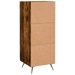 Credenza Rovere Fumo 34,5x34x90 cm in Legno Multistrato 830417