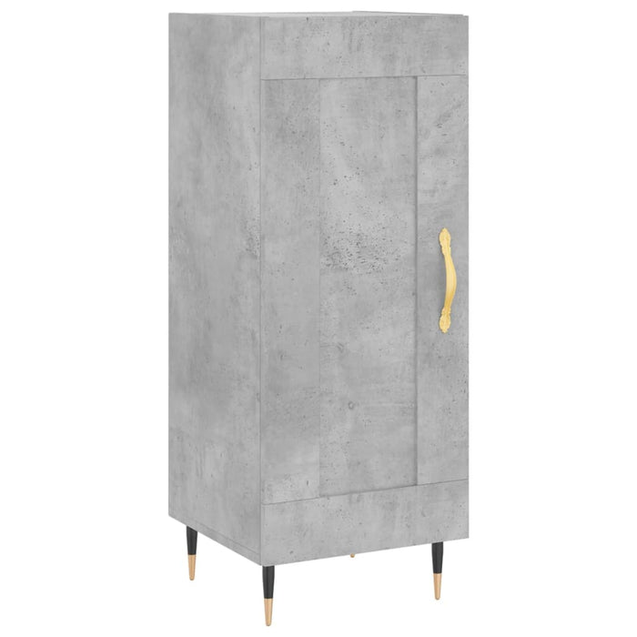 Credenza Grigio Cemento 34,5x34x90 cm in Legno Multistratocod mxl 79929