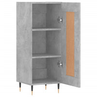 Credenza Grigio Cemento 34,5x34x90 cm in Legno Multistrato 830424