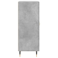 Credenza Grigio Cemento 34,5x34x90 cm in Legno Multistrato 830424