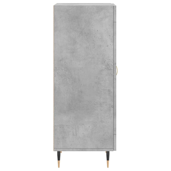 Credenza Grigio Cemento 34,5x34x90 cm in Legno Multistrato 830424