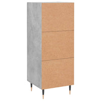 Credenza Grigio Cemento 34,5x34x90 cm in Legno Multistrato 830424